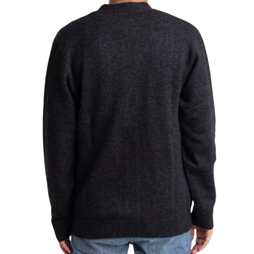 Carhartt WIP Allen Gray Cardigan, Lamb’s Wool Blend, Casual, Preppy, Academic S - Picture 6 of 13